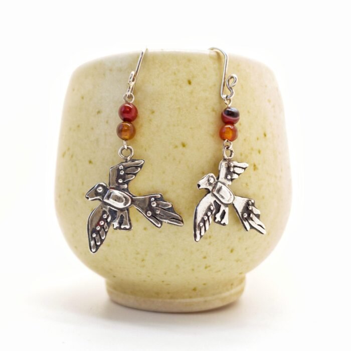 Aretes Pájaro Huichol