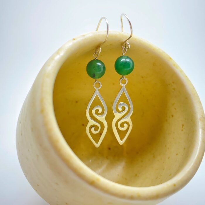 Aretes Sello Constelación Gusano Azul