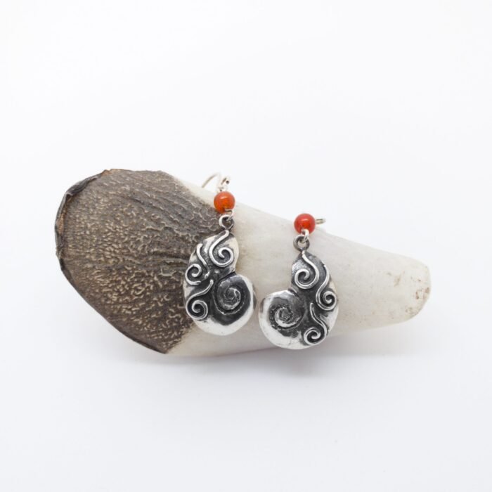 Aretes de Conchas Espirales