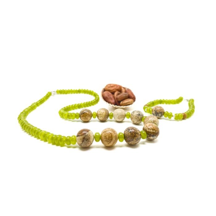 Collar de Jade Canadiense y Jaspe