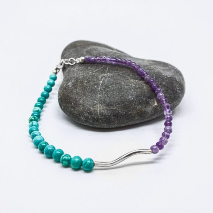 Pulsera Amatista con Turquesa