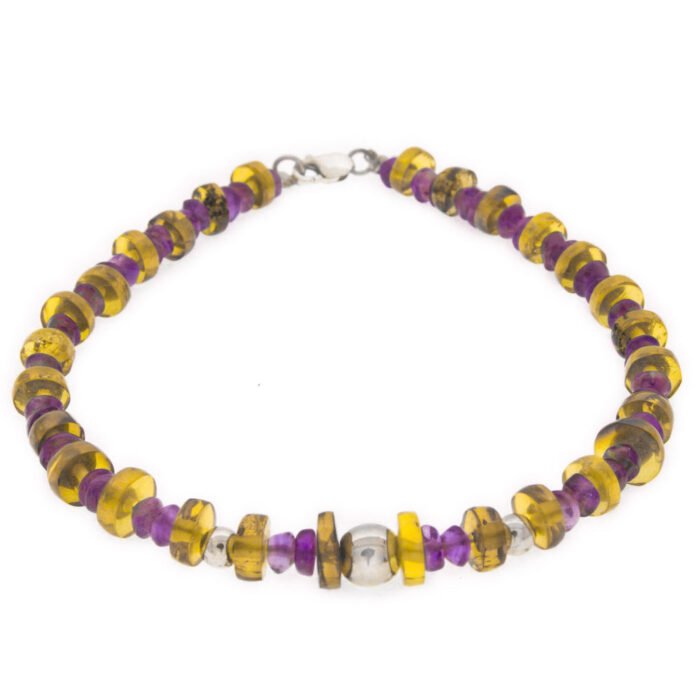 Pulsera Ámbar con Amatistas