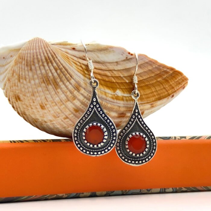 Aretes Cornalina Gota