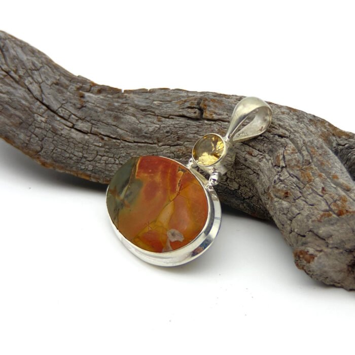 Dije Jaspe Amarillo y Citrino