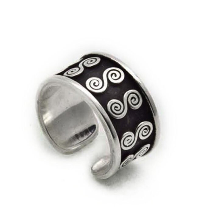 Anillo Espirales Obscuras